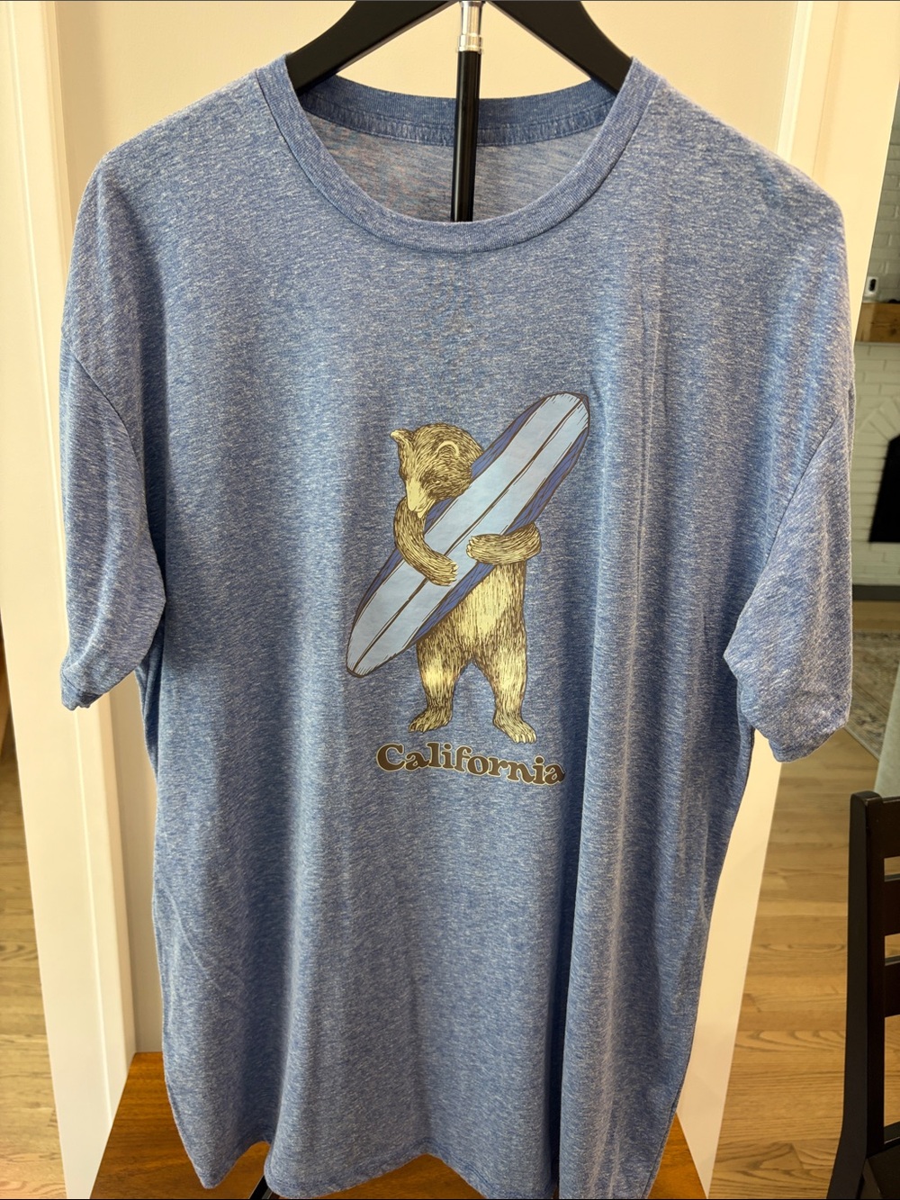 California Bear Surf Short Sleeve Tee - Blue